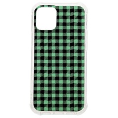 Straight Green Black Small Plaids  Iphone 12 Mini Tpu Uv Print Case	 by ConteMonfrey