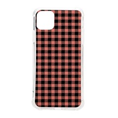 Straight Black Pink Small Plaids  Iphone 11 Pro Max 6 5 Inch Tpu Uv Print Case by ConteMonfrey