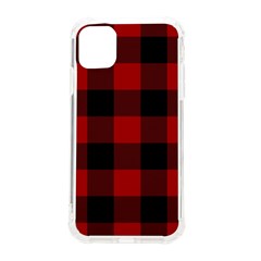 Red And Black Plaids Iphone 11 Tpu Uv Print Case by ConteMonfrey