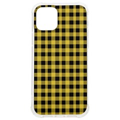 Black And Yellow Plaids Iphone 12/12 Pro Tpu Uv Print Case by ConteMonfrey