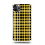 Black and yellow plaids iPhone 11 Pro Max 6.5 Inch TPU UV Print Case Front