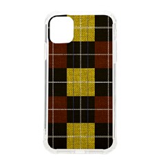 Yellow Red And Brown Moder Plaids Iphone 11 Tpu Uv Print Case by ConteMonfrey