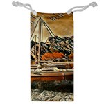 Art boats Garda, Italy. Jewelry Bag Front