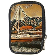 Art Boats Garda, Italy  Compact Camera Leather Case by ConteMonfrey