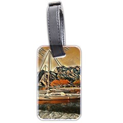 Art Boats Garda, Italy  Luggage Tag (two Sides) by ConteMonfrey