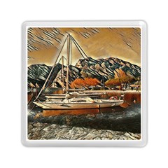 Art Boats Garda, Italy  Memory Card Reader (square) by ConteMonfrey