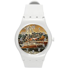 Art Boats Garda, Italy  Round Plastic Sport Watch (m) by ConteMonfrey