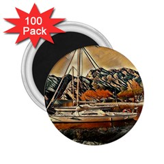 Art Boats Garda, Italy  2 25  Magnets (100 Pack)  by ConteMonfrey