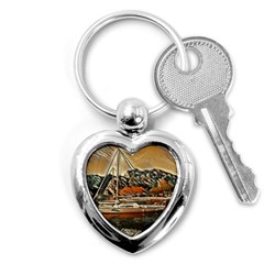 Art Boats Garda, Italy  Key Chain (heart) by ConteMonfrey