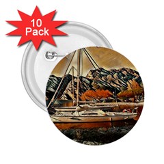 Art Boats Garda, Italy  2 25  Buttons (10 Pack)  by ConteMonfrey