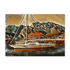 Art Boats Garda, Italy  Sticker A4 (100 Pack)