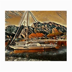 Art Boats Garda, Italy  Small Glasses Cloth by ConteMonfrey