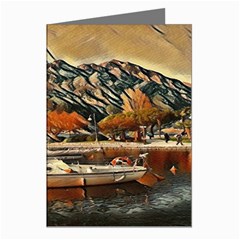 Art Boats Garda, Italy  Greeting Cards (pkg Of 8) by ConteMonfrey