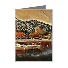 Art Boats Garda, Italy  Mini Greeting Card by ConteMonfrey