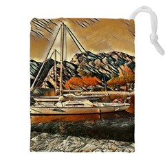 Art Boats Garda, Italy  Drawstring Pouch (4xl) by ConteMonfrey