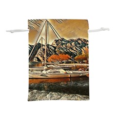 Art Boats Garda, Italy  Lightweight Drawstring Pouch (l) by ConteMonfrey