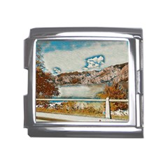 Side Way To Lake Garda, Italy  Mega Link Italian Charm (18mm) by ConteMonfrey