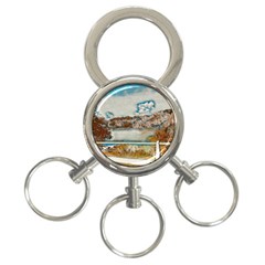 Side Way To Lake Garda, Italy  3-ring Key Chain by ConteMonfrey