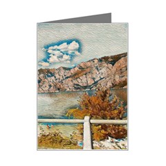 Side Way To Lake Garda, Italy  Mini Greeting Card by ConteMonfrey