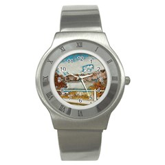 Side Way To Lake Garda, Italy  Stainless Steel Watch by ConteMonfrey