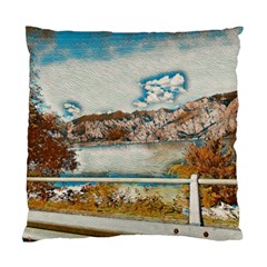 Side Way To Lake Garda, Italy  Standard Cushion Case (two Sides) by ConteMonfrey