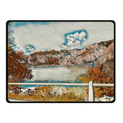 Side Way To Lake Garda, Italy  Fleece Blanket (small) by ConteMonfrey