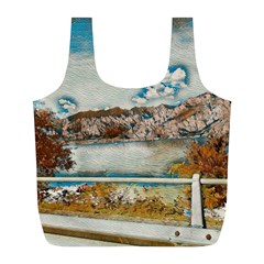 Side Way To Lake Garda, Italy  Full Print Recycle Bag (l) by ConteMonfrey