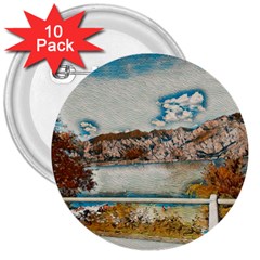 Side Way To Lake Garda, Italy  3  Buttons (10 Pack)  by ConteMonfrey