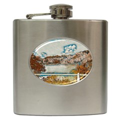 Side Way To Lake Garda, Italy  Hip Flask (6 Oz) by ConteMonfrey