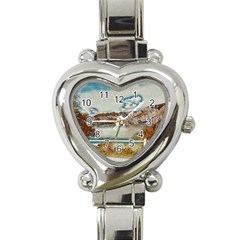 Side Way To Lake Garda, Italy  Heart Italian Charm Watch by ConteMonfrey