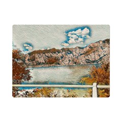 Side Way To Lake Garda, Italy  One Side Premium Plush Fleece Blanket (mini)