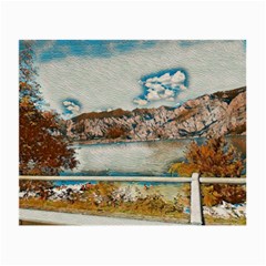 Side Way To Lake Garda, Italy  Small Glasses Cloth (2 Sides) by ConteMonfrey