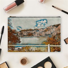 Side Way To Lake Garda, Italy  Cosmetic Bag (large) by ConteMonfrey