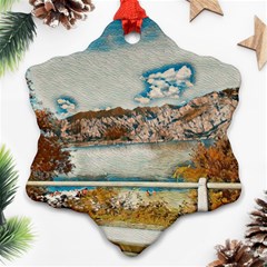 Side Way To Lake Garda, Italy  Ornament (snowflake) by ConteMonfrey