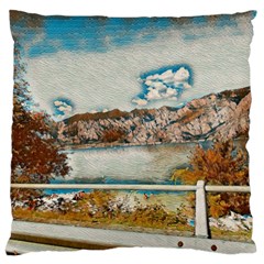 Side Way To Lake Garda, Italy  Standard Premium Plush Fleece Cushion Case (one Side) by ConteMonfrey