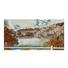 Side Way To Lake Garda, Italy  Satin Wrap 35  X 70  by ConteMonfrey