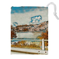 Side Way To Lake Garda, Italy  Drawstring Pouch (5xl) by ConteMonfrey