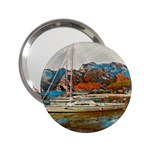 Boats on Lake Garda, Italy. 2.25  Handbag Mirrors Front