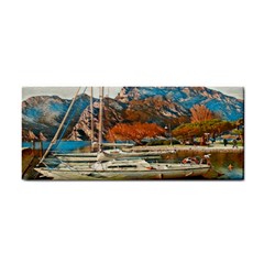 Boats on Lake Garda, Italy. Hand Towel