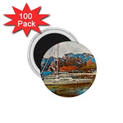 Boats On Lake Garda, Italy  1 75  Magnets (100 Pack)  by ConteMonfrey