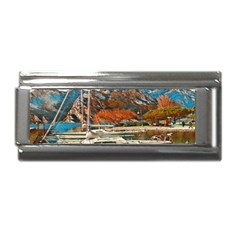 Boats On Lake Garda, Italy  Superlink Italian Charm (9mm) by ConteMonfrey