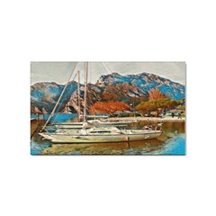 Boats On Lake Garda, Italy  Sticker (rectangular)