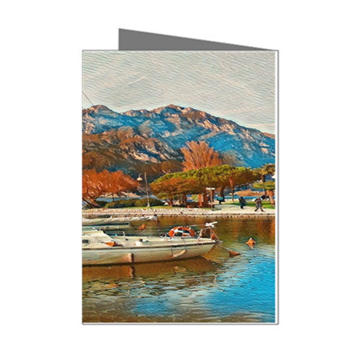 Boats on Lake Garda, Italy. Mini Greeting Cards (Pkg of 8)