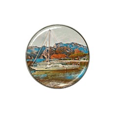 Boats On Lake Garda, Italy  Hat Clip Ball Marker by ConteMonfrey