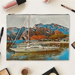 Boats On Lake Garda, Italy  Cosmetic Bag (xl) by ConteMonfrey