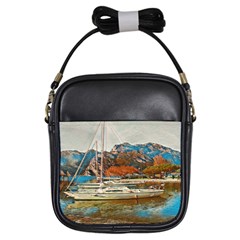 Boats On Lake Garda, Italy  Girls Sling Bag by ConteMonfrey