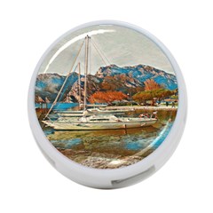 Boats On Lake Garda, Italy  4-port Usb Hub (two Sides) by ConteMonfrey