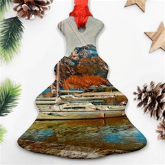 Boats On Lake Garda, Italy  Christmas Tree Ornament (two Sides) by ConteMonfrey