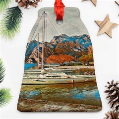 Boats On Lake Garda, Italy  Bell Ornament (two Sides) by ConteMonfrey