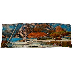 Boats On Lake Garda, Italy  Body Pillow Case (dakimakura) by ConteMonfrey